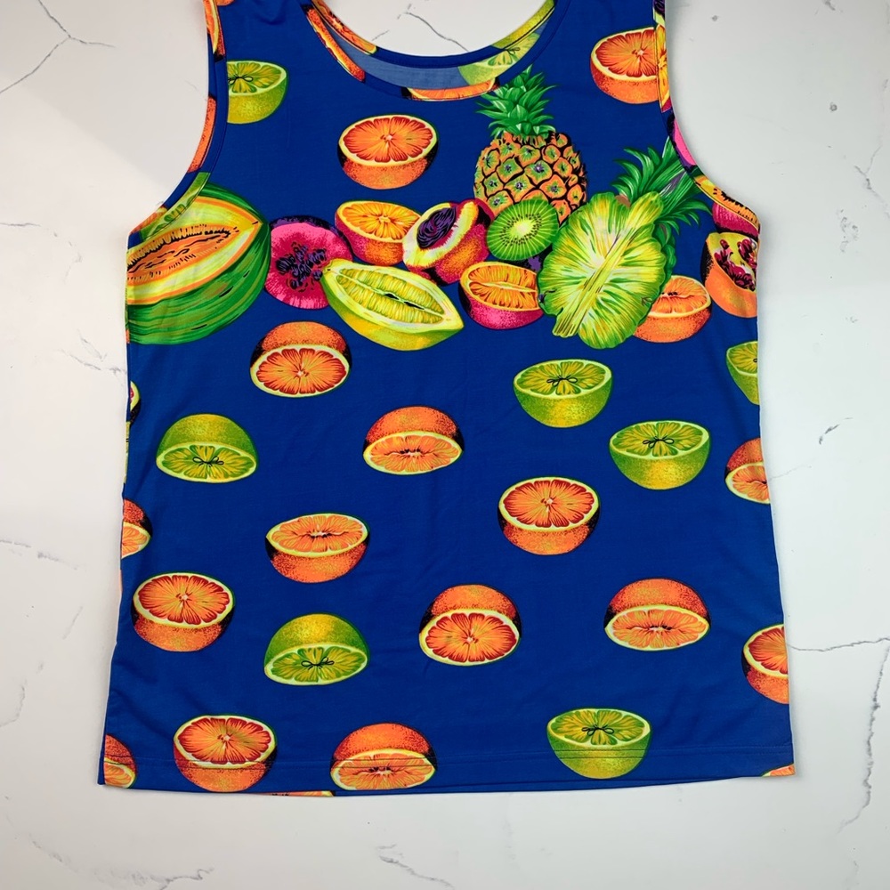 NWOT Fruity Tutti Top 🍊 🍋 🍍 🍌 💖❇️ - Picture 2 of 5
